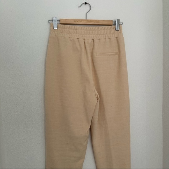 Mango Elastic Waist Pull On Casual Pants Beige Cream Size S Women’s Slim Fit - Picture 6 of 10